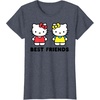 image:imageHello Kitty and Mimmy Best Friends Sisters Twins TShirtHeather Blue