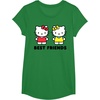 image:imageHello Kitty and Mimmy Best Friends Sisters Twins TShirtKelly Green