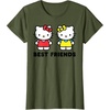 image:imageHello Kitty and Mimmy Best Friends Sisters Twins TShirtOlive Green