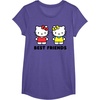 image:imageHello Kitty and Mimmy Best Friends Sisters Twins TShirtPurple Heather
