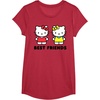 image:imageHello Kitty and Mimmy Best Friends Sisters Twins TShirtRed Heather