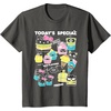 image:imageHello Sanrio Kawaii Burger Shop Foodie Menu Tee Shirt TShirtAsphalt Grey