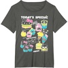 image:imageHello Sanrio Kawaii Burger Shop Foodie Menu Tee Shirt TShirtAsphalt Grey