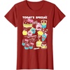 image:imageHello Sanrio Kawaii Burger Shop Foodie Menu Tee Shirt TShirtCranberry Red