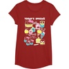 image:imageHello Sanrio Kawaii Burger Shop Foodie Menu Tee Shirt TShirtCranberry Red