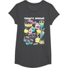image:imageHello Sanrio Kawaii Burger Shop Foodie Menu Tee Shirt TShirtDark Heather Grey