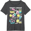 image:imageHello Sanrio Kawaii Burger Shop Foodie Menu Tee Shirt TShirtDark Heather Grey