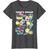 image:imageHello Sanrio Kawaii Burger Shop Foodie Menu Tee Shirt TShirtDark Heather Grey