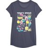 image:imageHello Sanrio Kawaii Burger Shop Foodie Menu Tee Shirt TShirtHeather Blue