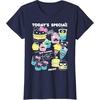 image:imageHello Sanrio Kawaii Burger Shop Foodie Menu Tee Shirt TShirtNavy Blue