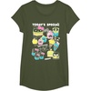 image:imageHello Sanrio Kawaii Burger Shop Foodie Menu Tee Shirt TShirtOlive Green
