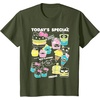 image:imageHello Sanrio Kawaii Burger Shop Foodie Menu Tee Shirt TShirtOlive Green