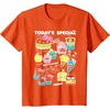 image:imageHello Sanrio Kawaii Burger Shop Foodie Menu Tee Shirt TShirtOrange