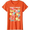 image:imageHello Sanrio Kawaii Burger Shop Foodie Menu Tee Shirt TShirtOrange