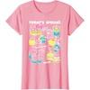 image:imageHello Sanrio Kawaii Burger Shop Foodie Menu Tee Shirt TShirtPink