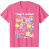 image:imageHello Sanrio Kawaii Burger Shop Foodie Menu Tee Shirt TShirtPink Heather