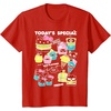 image:imageHello Sanrio Kawaii Burger Shop Foodie Menu Tee Shirt TShirtRed