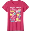 image:imageHello Sanrio Kawaii Burger Shop Foodie Menu Tee Shirt TShirtRed Heather
