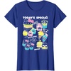 image:imageHello Sanrio Kawaii Burger Shop Foodie Menu Tee Shirt TShirtRoyal Blue