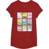 image:imageHello Sanrio Kawaii Foodie Menu Poster Tee Shirt TShirtCranberry Red