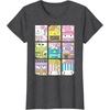 image:imageHello Sanrio Kawaii Foodie Menu Poster Tee Shirt TShirtDark Heather Grey