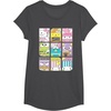 image:imageHello Sanrio Kawaii Foodie Menu Poster Tee Shirt TShirtDark Heather Grey