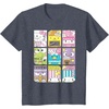 image:imageHello Sanrio Kawaii Foodie Menu Poster Tee Shirt TShirtHeather Blue