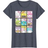 image:imageHello Sanrio Kawaii Foodie Menu Poster Tee Shirt TShirtHeather Blue