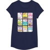 image:imageHello Sanrio Kawaii Foodie Menu Poster Tee Shirt TShirtNavy Blue