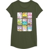 image:imageHello Sanrio Kawaii Foodie Menu Poster Tee Shirt TShirtOlive Green