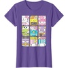 image:imageHello Sanrio Kawaii Foodie Menu Poster Tee Shirt TShirtPurple Heather