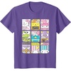 image:imageHello Sanrio Kawaii Foodie Menu Poster Tee Shirt TShirtPurple Heather