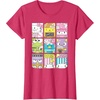 image:imageHello Sanrio Kawaii Foodie Menu Poster Tee Shirt TShirtRed Heather