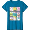 image:imageHello Sanrio Kawaii Foodie Menu Poster Tee Shirt TShirtSapphire Blue