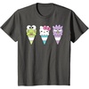 image:imageHello Sanrio Keroppi Hello Kitty BadtzMaru Ice Cream Cone TShirtAsphalt Grey