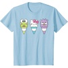 image:imageHello Sanrio Keroppi Hello Kitty BadtzMaru Ice Cream Cone TShirtBaby Blue