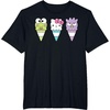 image:imageHello Sanrio Keroppi Hello Kitty BadtzMaru Ice Cream Cone TShirtBlack