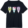 image:imageHello Sanrio Keroppi Hello Kitty BadtzMaru Ice Cream Cone TShirtBlack