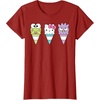 image:imageHello Sanrio Keroppi Hello Kitty BadtzMaru Ice Cream Cone TShirtCranberry Red