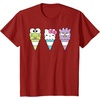 image:imageHello Sanrio Keroppi Hello Kitty BadtzMaru Ice Cream Cone TShirtCranberry Red
