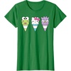image:imageHello Sanrio Keroppi Hello Kitty BadtzMaru Ice Cream Cone TShirtKelly Green