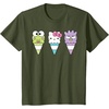 image:imageHello Sanrio Keroppi Hello Kitty BadtzMaru Ice Cream Cone TShirtOlive Green