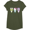 image:imageHello Sanrio Keroppi Hello Kitty BadtzMaru Ice Cream Cone TShirtOlive Green