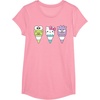 image:imageHello Sanrio Keroppi Hello Kitty BadtzMaru Ice Cream Cone TShirtPink