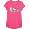 image:imageHello Sanrio Keroppi Hello Kitty BadtzMaru Ice Cream Cone TShirtPink Heather