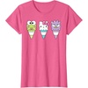 image:imageHello Sanrio Keroppi Hello Kitty BadtzMaru Ice Cream Cone TShirtPink Heather