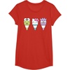 image:imageHello Sanrio Keroppi Hello Kitty BadtzMaru Ice Cream Cone TShirtRed