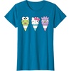 image:imageHello Sanrio Keroppi Hello Kitty BadtzMaru Ice Cream Cone TShirtSapphire Blue