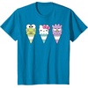 image:imageHello Sanrio Keroppi Hello Kitty BadtzMaru Ice Cream Cone TShirtSapphire Blue