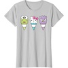 image:imageHello Sanrio Keroppi Hello Kitty BadtzMaru Ice Cream Cone TShirtSilver Grey